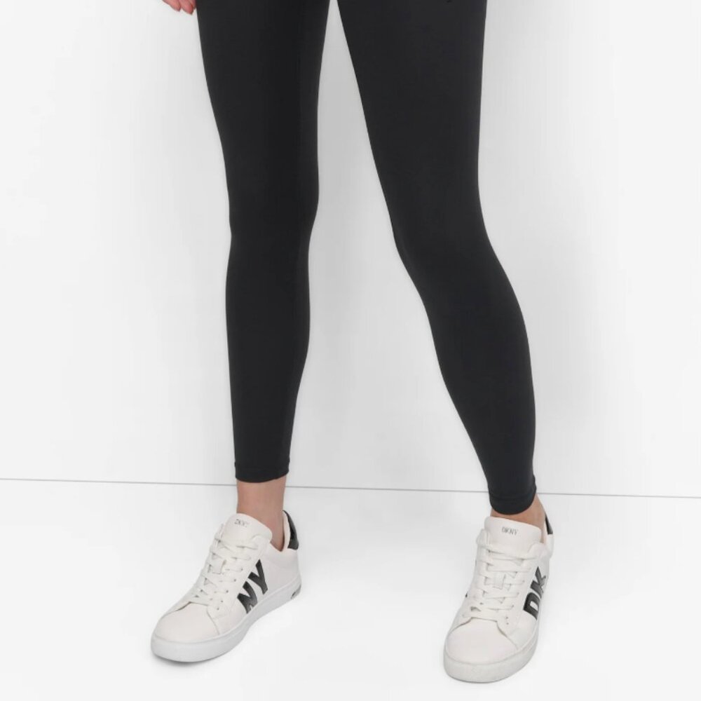 DKNY / Cropped Mid Rise Logo Waist Legging - Picture 4 of 8